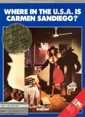 Where in the USA is Carmen Sandiego_Disk1 box cover front